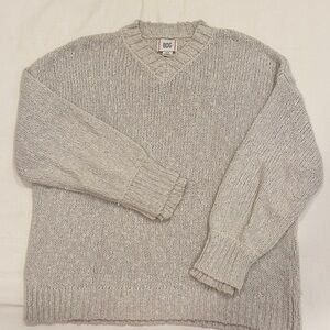 BDG Light Gray V-Neck Sweater